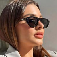 Kacamata Hitam Fashion Mi Ding Cat's Eye Full Frame 2026 Gaya Eropa Amerika Terbaru, Perlindungan UV400 Kelas Atas, Kacamata Trendi