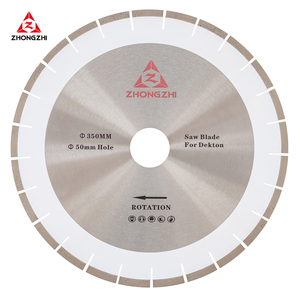 Hoja de sierra <span class=keywords><strong>Dekton</strong></span> personalizada <span class=keywords><strong>Precio</strong></span> directo de fábrica Herramientas de diamante Corte en húmedo Hoja de sierra de diamante de 350mm Corte <span class=keywords><strong>Dekton</strong></span> - Product Image 1