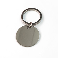 Porte-clés rectangulaire vierge en acier inoxydable 304 noir poli, vente en gros, personnalisable avec logo lettre gravé au laser, étiquette porte-clés, source
