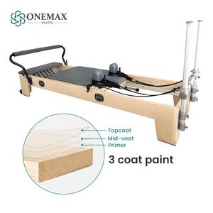 ONEMAX Pilates Reformer Maple Wood Multi-Level Resistance Adjustable Cored Bed With 10-Year Warranty For Pilates Studio Health - Product Image 5