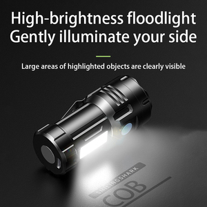 Cao lumens chiến thuật Sạc đèn pin mạnh mẽ LED torchlight ngoài trời ABS với nam châm đa chức năng đèn pin - Product Image 2