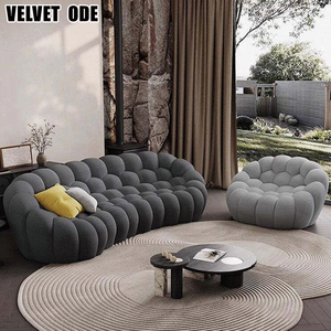 <span class=keywords><strong>Canapé</strong></span> <span class=keywords><strong>convertible</strong></span> en velours Ode capitonné moderne en velours mousse haute densité écologique 3 places <span class=keywords><strong>vert</strong></span> orange - Product Image 2