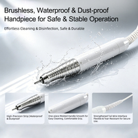 Ponceuse à ongles professionnelle sans balais 2026, 45 000 tr/min, couple élevé, lime électrique de bureau avec pédale pour manucure en salon