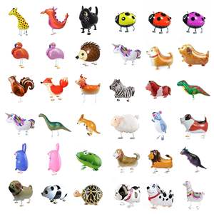 Nouveau Design <span class=keywords><strong>Dessin</strong></span> <span class=keywords><strong>Animé</strong></span> Stand Marche <span class=keywords><strong>Dinosaure</strong></span> Alpaga Chien animaux gonflable Hélium marche animaux ballons - Product Image 4