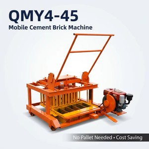 Máquina Automática para Fabricar Bloques de Hormigón QMY4-45, Máquina Móvil para Fabricar Ladrillos Huecos de Hormigón, Gran Éxito de Ventas en Kenia, Alto Rendimiento, Produce hasta 3840 Ladrillos - Product Image 1