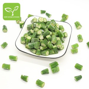 Okra đông lạnh nguyên quả, okra cắt sẵn đông lạnh và rau củ đông lạnh, năm sản xuất Sơn Đông, loại A, okra tươi đóng gói số lượng lớn, nguyên liệu tươi NL - Product Image 4