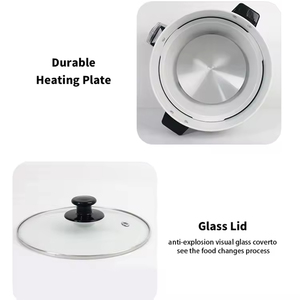 <span class=keywords><strong>Olla</strong></span> Arrocera Persa Crujiente de Acero Inoxidable de 10 Tazas, 700W/900W, con Temporizador de 60 Minutos, Interruptor Automático y <span class=keywords><strong>Olla</strong></span> Extraíble - Product Image 3