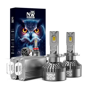 NAO Owl NW lampu depan LED mobil, lampu depan LED 220W dengan kipas H4 H7 H11 9005 9006 26400lm h4