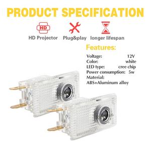 ไฟส่องโลโก้ LED สำหรับประตูรถยนต์ Mercedes Benz <span class=keywords><strong>W210</strong></span> W639 E220 E200 <span class=keywords><strong>E230</strong></span> E240 324 Sprinter Viano Vito - Product Image 2