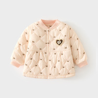 Chaqueta Abrigada de Algodón para Niñas, Diseño de Moda, Invierno y Otoño, Chaqueta Acolchada de Algodón Grueso para Niños