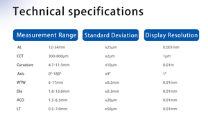Biómetro Óptico Oftálmico Serie <span class=keywords><strong>StarEyes</strong></span> 1000P, Medición AL CCT para Cálculo de IOL, Control de Miopía - Product Image 5