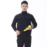 Gilet de sécurité unisexe à manches longues en coton respirant, anti-rétrécissement, haute visibilité, pour le printemps, l'été, l'automne et l'hiver, vêtements de travail de construction