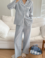 Ensemble pyjama en coton et bambou personnalisé pour femmes, deux pièces, été, automne, respirant, vêtements de nuit, vêtements de maison