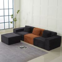 Canapé d'Angle Modulable en Vrac Moderne et Convertible Style Cablo pour Salon, Compressions Sous Vide