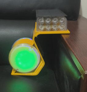 ROADSAFE ประเทศไทย ดีไซน์ใหม่ ไฟ LED พลังงานแสงอาทิตย์ 8 ดวง สำหรับราวกั้นจราจร รูปทรงสี่เหลี่ยมคางหมู เสาสะท้อนแสงพลังงานแสงอาทิตย์ สำหรับราวกั้นจราจรทางหลวง - Product Image 4