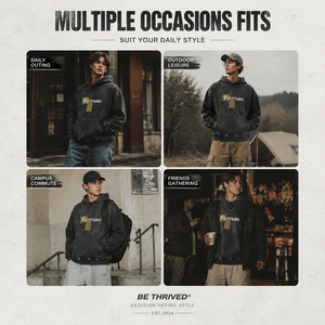 420G Heavyweight Cotton Hoodie <b>Men</b> Vintage Washed Oversized Streetwear <b>Pullover</b> Cracked Graphic Print Custom OEM Supplier - Product Image 4