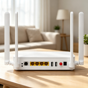 เราเตอร์ ONU XPON มือสอง รองรับ WiFi5 AC1200 แบบ Dual Band 4GE 220G รองรับ OMCI TR069 สำหรับเครือข่ายไฟเบอร์ FTTR FTTX - Product Image 1