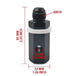Conector de Tanque de Combustible Roscado Jiax An10, Válvula de Ventilación de Seguridad de Aluminio para Autos Modificados - Product Image 5