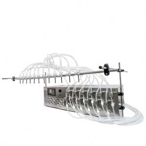 Máquina de Llenado de Líquidos Semiautomática con Bomba Magnética de 12 Boquillas para Bebidas, Miel, Cerveza, Crema, Alcohol, Leche, Cosméticos, Enjuague Bucal - Product Image 2