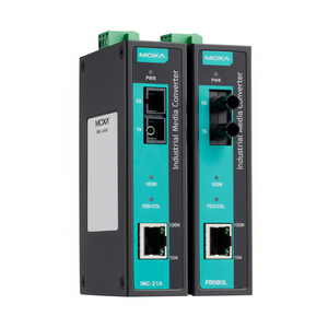 Module I/O Ethernet industriel MOXA IMC-21A-M-ST, convertisseur de média Ethernet vers fibre, port SFP 100m, Taïwan - Product Image 2