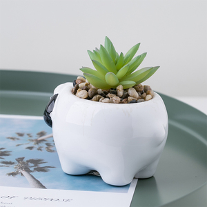 Macetas decorativas para el hogar, macetas de flores pequeñas de oveja con plantas artificiales - Product Image 5