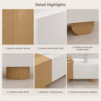Bureau d'accueil moderne de luxe léger en MDF cannelé avec base éclairée et armoire de rangement, ensemble complet pour bureau médical, hall d'hôtel, direct usine