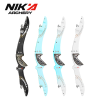 Riser Busur Recurve Nika Archery ET-9 Formula Carbon ILF 25 inci Serat Karbon 3K RH