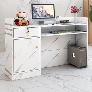 Simplicity Advisory Cash Reception <b>Desk</b> Restaurant Luxury Mobile Bar Counters Store Barbershop Salon Reception Table - Product Image 4