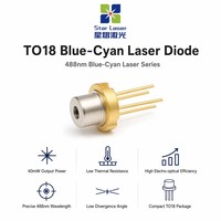 Original OSRAM PLT5 488 Blue Laser Diode 488nm 60mW TO-18 for Flow Cytometer Fluorescence Excitation Module