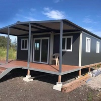 Maison conteneur de luxe préfabriquée extensible 20 pieds 40 pieds, étanche et résistante aux ouragans, au design moderne pour appartement