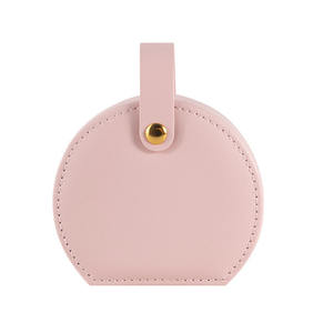 LG7305 оптовая продажа, коробка для хранения ювелирных изделий из искусственной кожи с Handel круглой формы ручной работы, Лидер продаж в наличии, футляр для ювелирных изделий - Product Image 3