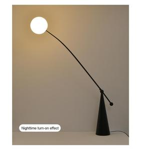 Contemporary Minimalist LED <strong>Floor</strong> <strong>Lamp</strong> with Creative <strong>Arc</strong> E27 Base Adjustable Height High CRI 90 Iron Frame for Hotel Use - Product Image 6