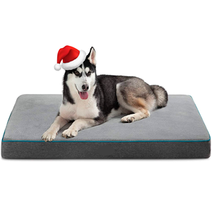 Grand lit <span class=keywords><strong>orthopédique</strong></span> <span class=keywords><strong>pour</strong></span> chiens de grande taille, lit <span class=keywords><strong>pour</strong></span> <span class=keywords><strong>chien</strong></span> en mousse à mémoire de forme imperméable <span class=keywords><strong>pour</strong></span> caisse avec housse amovible et lavable - Product Image 1
