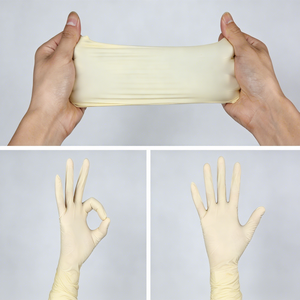 Prix de gros Gants d'examen en latex jetables Gants d'examen en latex en vrac Gants 100% latex sans poudre Fabricant chinois - Product Image 2