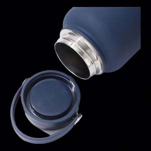 Bouteille d'eau de sport 304 en acier inoxydable isolée sous vide à double paroi de 32oz avec brosse à paille en silicone à manchon inférieur - Product Image 2