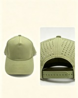 Gorra de camionero perforada con bordado personalizado, gorra de béisbol de malla de secado rápido, gorras deportivas ajustables para golf