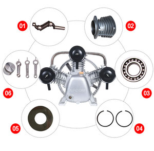 Tête de compresseur d'air à piston APCOM, modèle 3065 AW65, bloc de compression à mouvement alternatif robuste, tête de pompe de compresseur industriel - Product Image 3