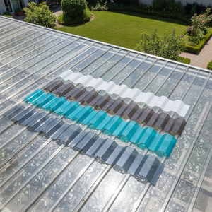 Precio <span class=keywords><strong>de</strong></span> Fábrica, Láminas <span class=keywords><strong>de</strong></span> Policarbonato Transparente Greca <span class=keywords><strong>de</strong></span> 1 mm, 2 mm, 0.8 mm, Láminas Trapezoidales <span class=keywords><strong>de</strong></span> Policarbonato con Bloqueo UV, Tejas Onduladas, Láminas Corrugadas para Techos - Product Image 2