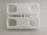 Insert en mousse antichoc en EPE/EVA de forme personnalisée, avec doublure en coton perlé imperméable, pour la logistique express de verrerie à vin