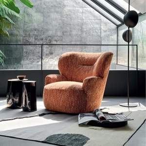 Nordic Designer Armchair Tufted Single <b>Sofa</b> Chair For Living Room Lounge Area - Product Image 4