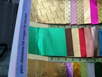 Papier d'aluminium laminé imprimé pour papier d'emballage de chocolat