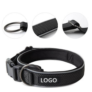 Accesorios para mascotas Rarewe, Collar para perro, logotipo personalizado, Collar de nailon acolchado reflectante de lujo para perro, Collar táctico para <span class=keywords><strong>Labrador</strong></span> <span class=keywords><strong>Retriever</strong></span> - Product Image 5