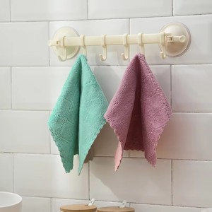 Chiffons de cuisine, torchons, chiffons de nettoyage en microfibre, chiffons en microfibre corail de qualité supérieure, antiadhésifs, lavables, séchage rapide pour la cuisine - Product Image 5