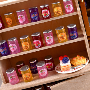 Recommandé 4 Styles Résine Ornement Maison De Poupée Mini Modèle Résine Accessoires <span class=keywords><strong>Manger</strong></span> Jouer Confiture Bocaux Résine Aliments pour la Décoration - Product Image 5