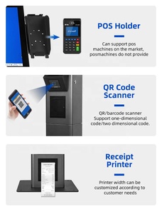 Terminal POS con Pantalla Táctil Capacitiva Plana de 21.5 Pulgadas, Personalizable, para Escritorio/Columna, Soporte para Kiosco de Autoservicio - Product Image 4