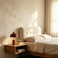 Lampes de table en fer de style moderne français, lampe de table vintage de luxe, base en bois massif pour chambre à coucher, salon, bureau, éclairage
