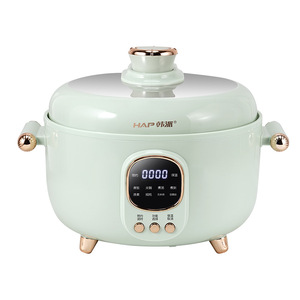 Korean-style light green dual-glaze ceramic electric pressure cooker, <b>large</b> capacity, suitable for home use, cross-border trade, - Product Image 3