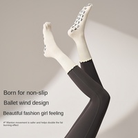 Style personnalisé simple antidérapant absorbant la sueur coton intérieur sol sport équipage chaussettes cinq doigts Yoga chaussettes pour l'entraînement Pilates