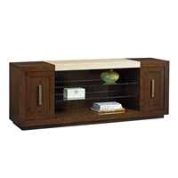 Meuble TV de salon de style moderne, meuble de rangement TV en bois sur mesure pour les familles multiples américaines