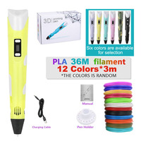 Filament PLA pour impression 3D, design animal, dessin DIY pour enfants, cadeau éducatif pour garçons et filles, anniversaire/Noël, étui de voyage pour enfants